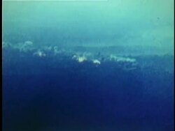 1972 WS Carpet-bombing over jungle canopy during the Vietnam War / Vietnam Stock Footage