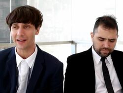 INTERVIEW - Agustin Toscano and Ezequiel Radusky Stock Footage