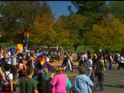 Tens of thousands of gay rights supporters marched Sunday from the White House to the Capitol, demanding equality News Clip