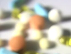 Pills Focus Blur Stock Footage
