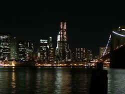 Manhattan and Brooklyn Bridge time lapse video Stock Footage