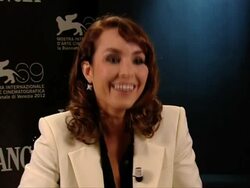 INTERVIEW: Noomi Rapace on her image, her love of acting, her drive at Passion Interviews: 69th Venice Film Festival on September 07, 2012 in Venice, Italy (Footage by WireImage Video/Getty Images) Stock Footage