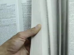 green leaf in a book Stock Footage