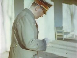 Adolf Hitler in Berchtesgaden during WWII Stock Footage