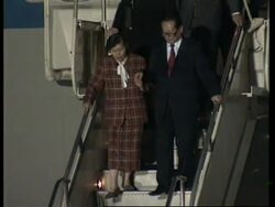 USA: NEW YORK: JIANG ZEMIN ARRIVES ON FINAL LEG OF US TOUR News Clip