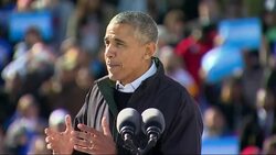Obama Battles Trump Supporters at Clinton Rally Instructional Video