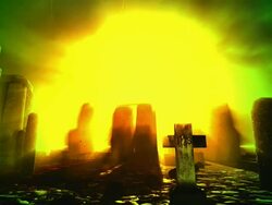 Spooky cemetery Stock Footage