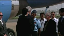 US secretary of state arrives for visit Instructional Video