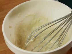 CU Water being  poured over batter  Stock Footage