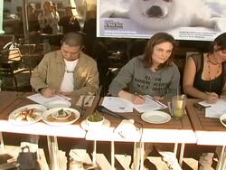 Celebrity Save The Seal Day: Press Conference Hosted by Celebrities Against The Seal Hunt Stock Footage