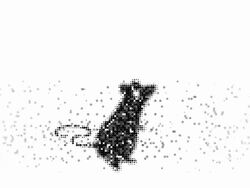 MOUSE : modern halftone style (LOOP) Stock Footage