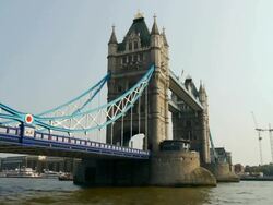 tower bridge, london, time lapse Stock Footage
