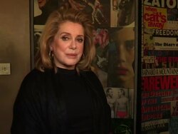 INTERVIEW: Catherine Deneuve talks about what attr Stock Footage