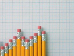 Pencil Graph Stock Footage