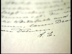 USA: NEW YORK: SOTHEBY'S TO AUCTION ALBERT EINSTEIN LOVE LETTERS News Clip