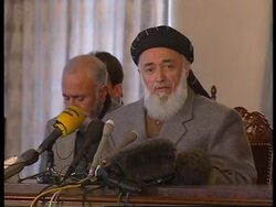 Rabbani presser, comments on ground situation and Bonn News Clip