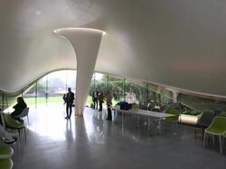 Opening Of The New Serpentine Sackler Gallery Designed By Zaha Hadid Stock Footage