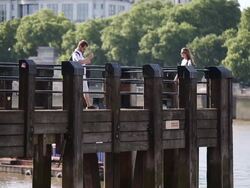 General Views Of The Southbank in London Stock Footage