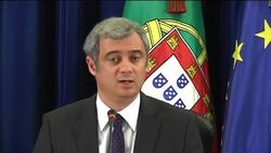 Socrates resigns as austerity plan rejected; presser, reax, Merkel, analyst News Clip