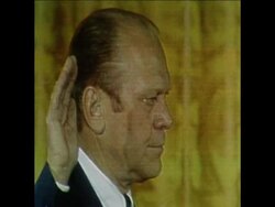 SYND 9 8 74 GERALD FORD SWORN IN AS US PRESIDENT News Clip