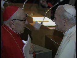Italy : Cardinals College And Pope Touring St. Peter's Square, Pope John Paul II In India, Italy; Pope John Paul Ii Pays First Recorded Papal Visit To Synagogue, Rome: Anti-Waldheim Demonstration: Man With Noose Around His Neck News Clip