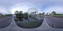 Biosphere in Montréal Stock Footage