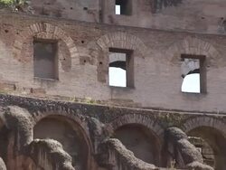 Inside the Colosseum Stock Footage