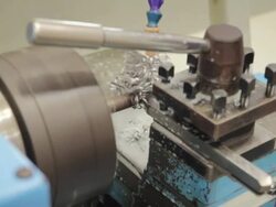 Lathe machine,Close up Stock Footage