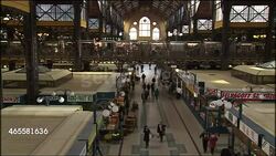 Budapest Stock Shots - Great Market Hall News Clip