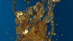 Beverage splash Stock Footage