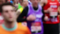 Marathon runners Stock Footage