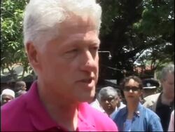 Fmr US president vists tsunami struck region; presser News Clip