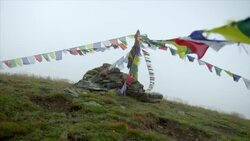 Prayer-flags in the wind Stock Footage