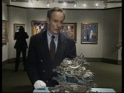 USA: NEW YORK: 12 MILLION DOLLAR SILVER SOUP TUREEN TO BE AUCTIONED News Clip