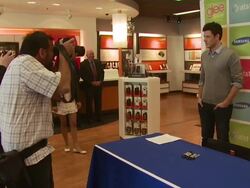 Cory Monteith at the Glee Live Samsung Infuse 4G DTR Event - Stevens Creek AT&T Store at San Jose CA. (Footage by WireImage Video/Getty Images Entertainment Video) Stock Footage