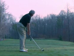 Alex Golf Drive 1 - Wide Shot Stock Footage