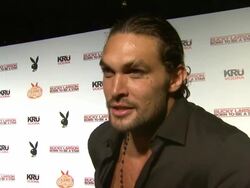 INTERVIEW: Jason Momoa on what he would name a legion of Playboy Playmate super heroes(Footage by WireImage Video/Getty Images Entertainment Video) Stock Footage