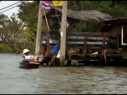 Global Warming: Living / Working at Water Level Stock Footage