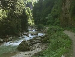 Guam gorge, Kurdjips river Stock Footage