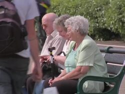 Brighton Promenade - Old Age Pensioners News Clip