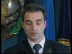 USA: YUGOSLAV FM SVILANOVIC ON DEPLETED URANIUM SCARE News Clip