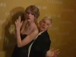 Taylor Swift, Ellen DeGeneres at the COVERGIRL Cosmetics' 50th Anniversary Party at West Hollywood CA. (Footage by WireImage Video/GettyImages) Stock Footage