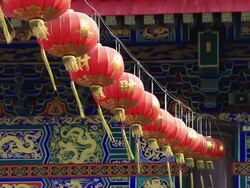 Beautiful chinese lantern Stock Footage