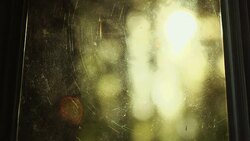 Dirty window and sunlight Stock Footage