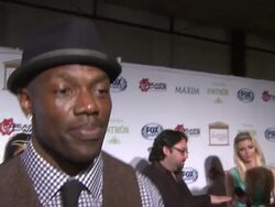 INTERVIEW - Terrell Owens on the event at Patron Tequila Presents The Maxim Party Stock Footage