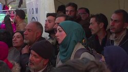 CLEAN : 14,000 refugees migrants stranded on Greek Macedonian border News Clip