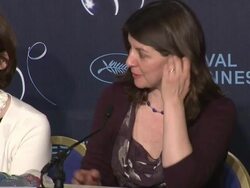 INTERVIEW Moira Buffini on how she adapted the graphic novel at the Tamara Drewe Press Conference: Cannes Film Festival 2010 at Cannes . (Footage by WireImage Video/GettyImages) Stock Footage