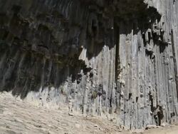 Garni Gorge, Azat river, 'symphony of the stones' Stock Footage