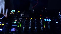 Dj mixer.Close up Stock Footage
