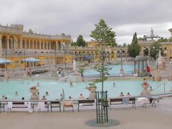 Thermal Bath Pool and Spa, Budapest Stock Footage